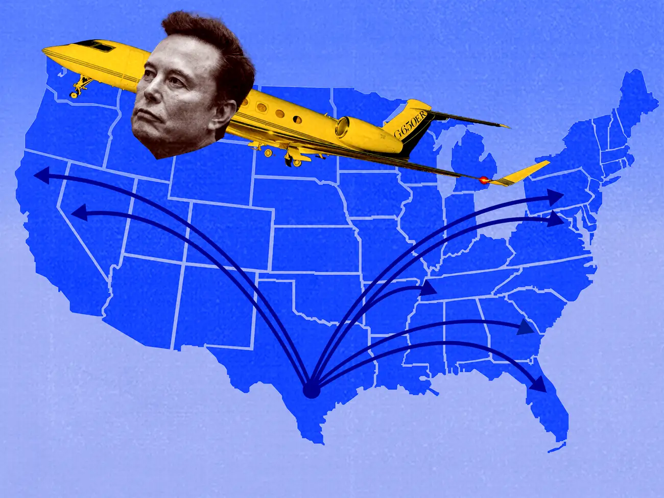 A year of Elon Musk’s private jet travels reveals his deepening political ties